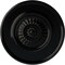 Ekena Millwork Large Floral Ceiling Medallion, Hand-Painted Black Pearl, 41 1/8"OD x 2 1/2"P CM41FLBPS - alternate 1